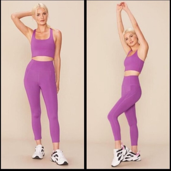 Girlfriend Collective Compressive High-Rise Legging Full Length Wildflower - Picture 2 of 7